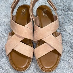 Franco Sarto Pink Platform Sandals